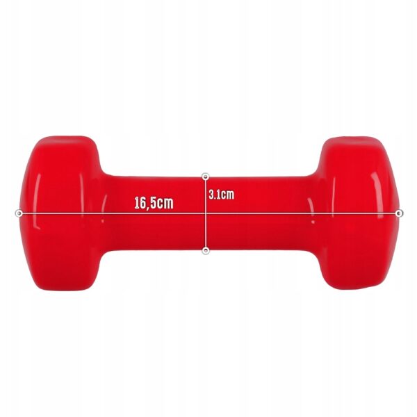 Zestaw Hantli Winylowych 2 x 2 kg – Twój Partner w Efektywnym Treningu! - obrazek 5