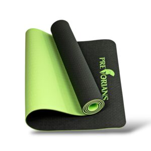 Mata do ćwiczeń fitness i yogi 6 mm TPE – Zielona