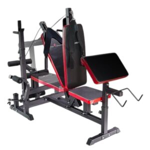 🏋️‍♂️ Zestaw do ćwiczeń 130 kg z ławką treningową PH20C – Domowa siłownia na wyciągnięcie ręki!
