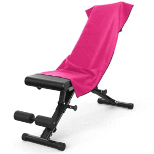 🧼 Ręcznik szybkoschnący z mikrofibry 130×80 cm – różowo-czarny